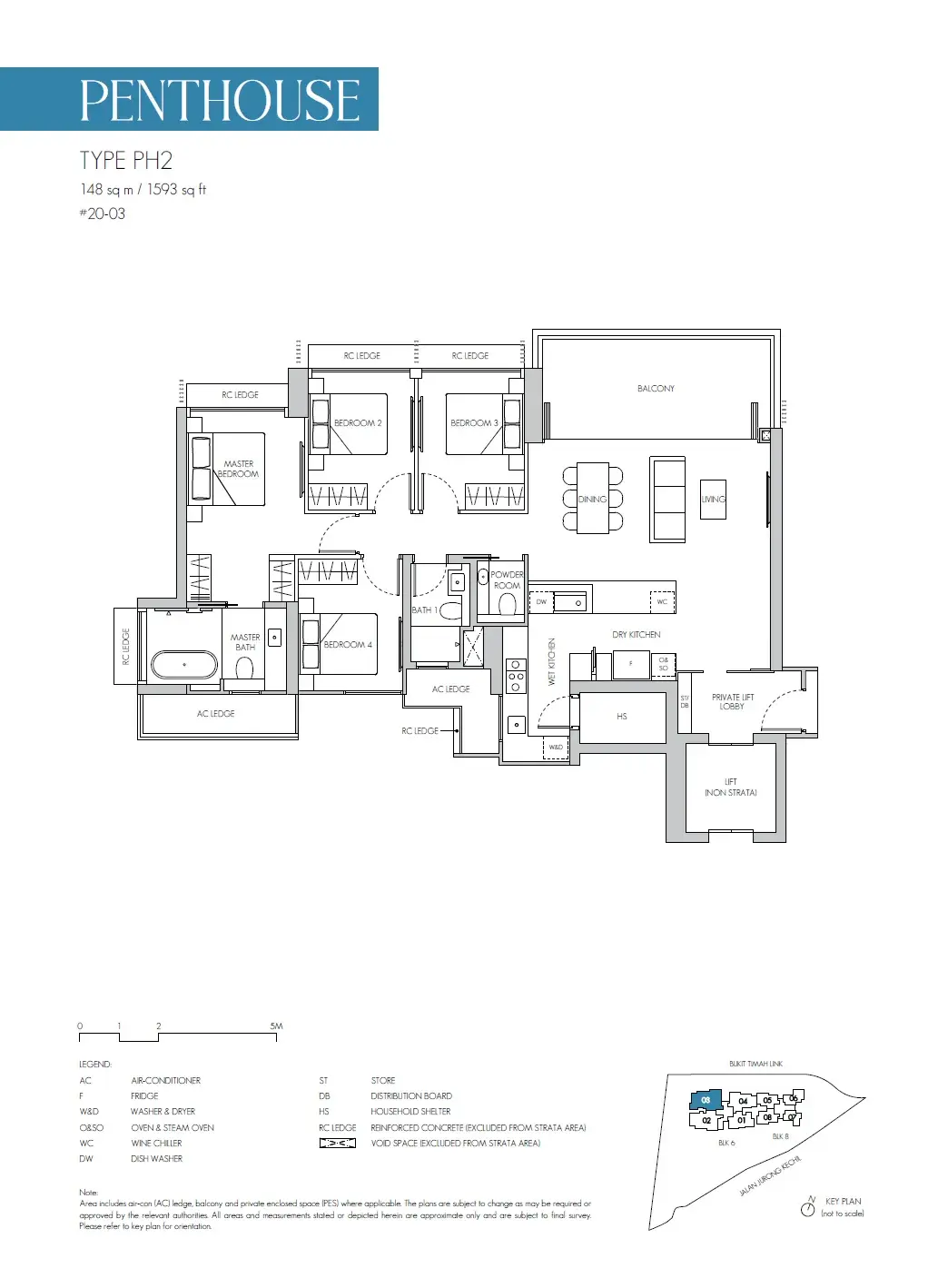 8@bt 4 Bedroom floor plan PH2