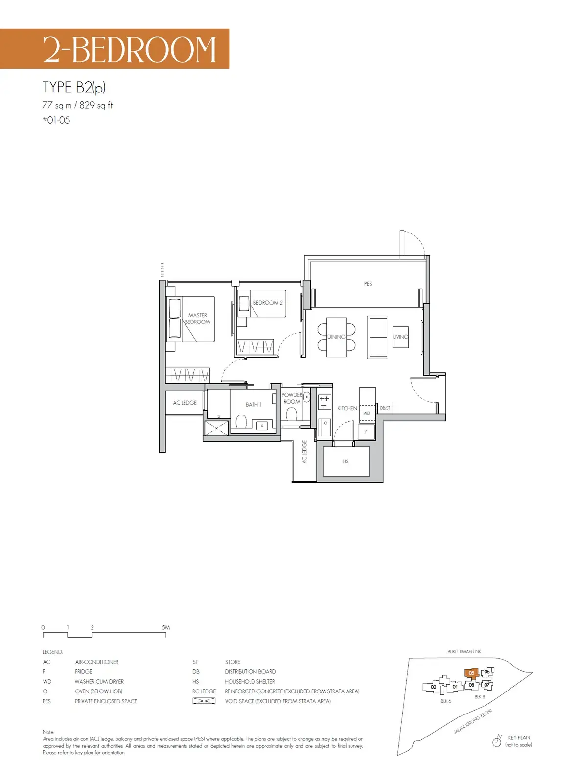 8@bt 2 Bedroom floor plan B2(p)
