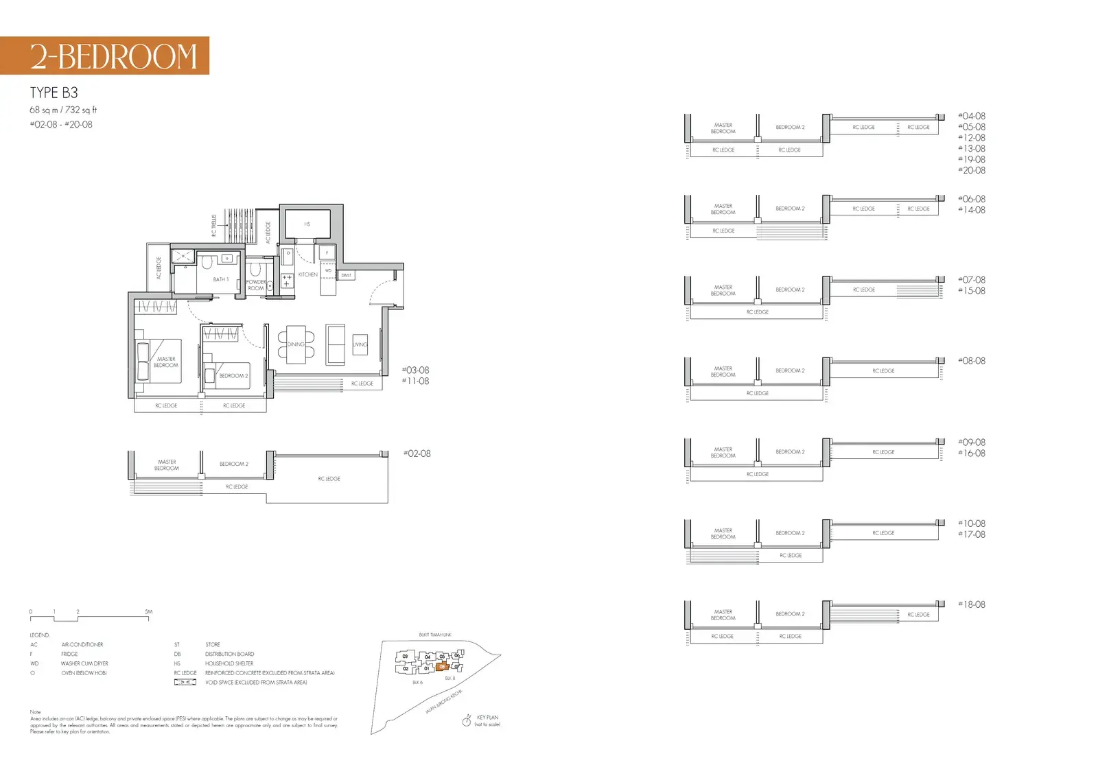 8@bt 2 Bedroom floor plan B3