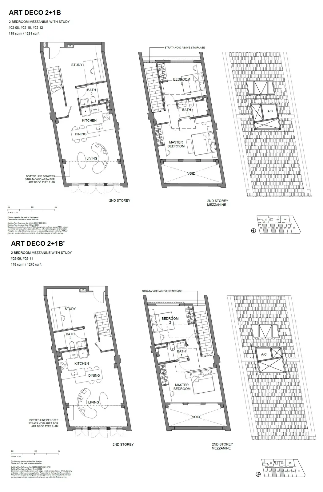 Atlassia 2 Bedroom floor plan ART DECO 2+1B1