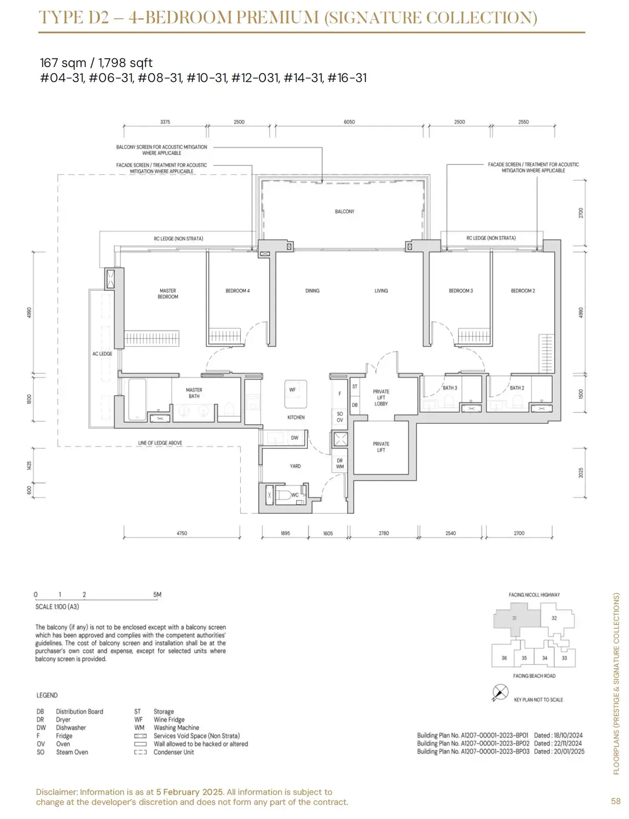 Aurea 4 Bedroom floor plan D2