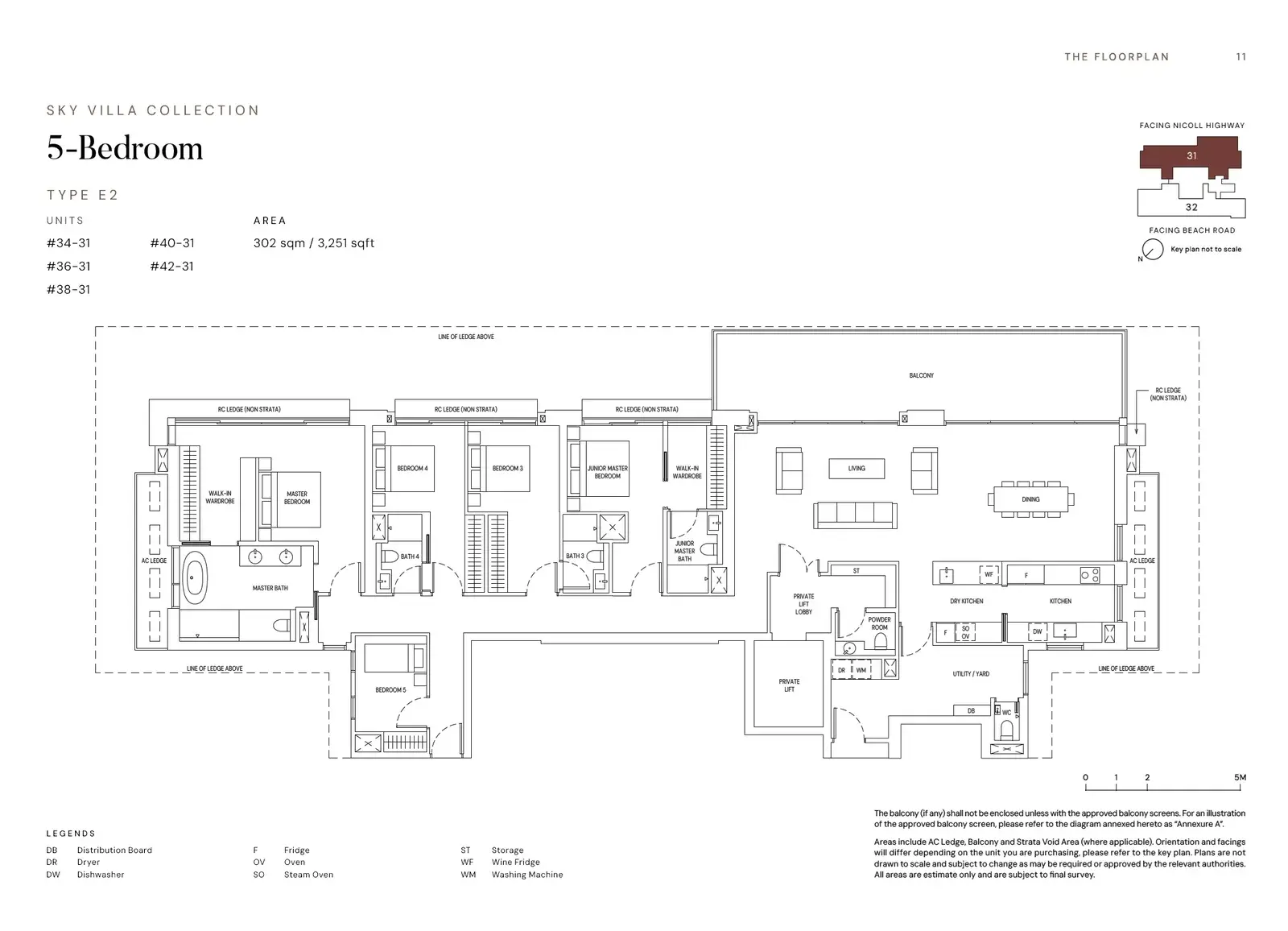 Aurea 5 Bedroom floor plan E2