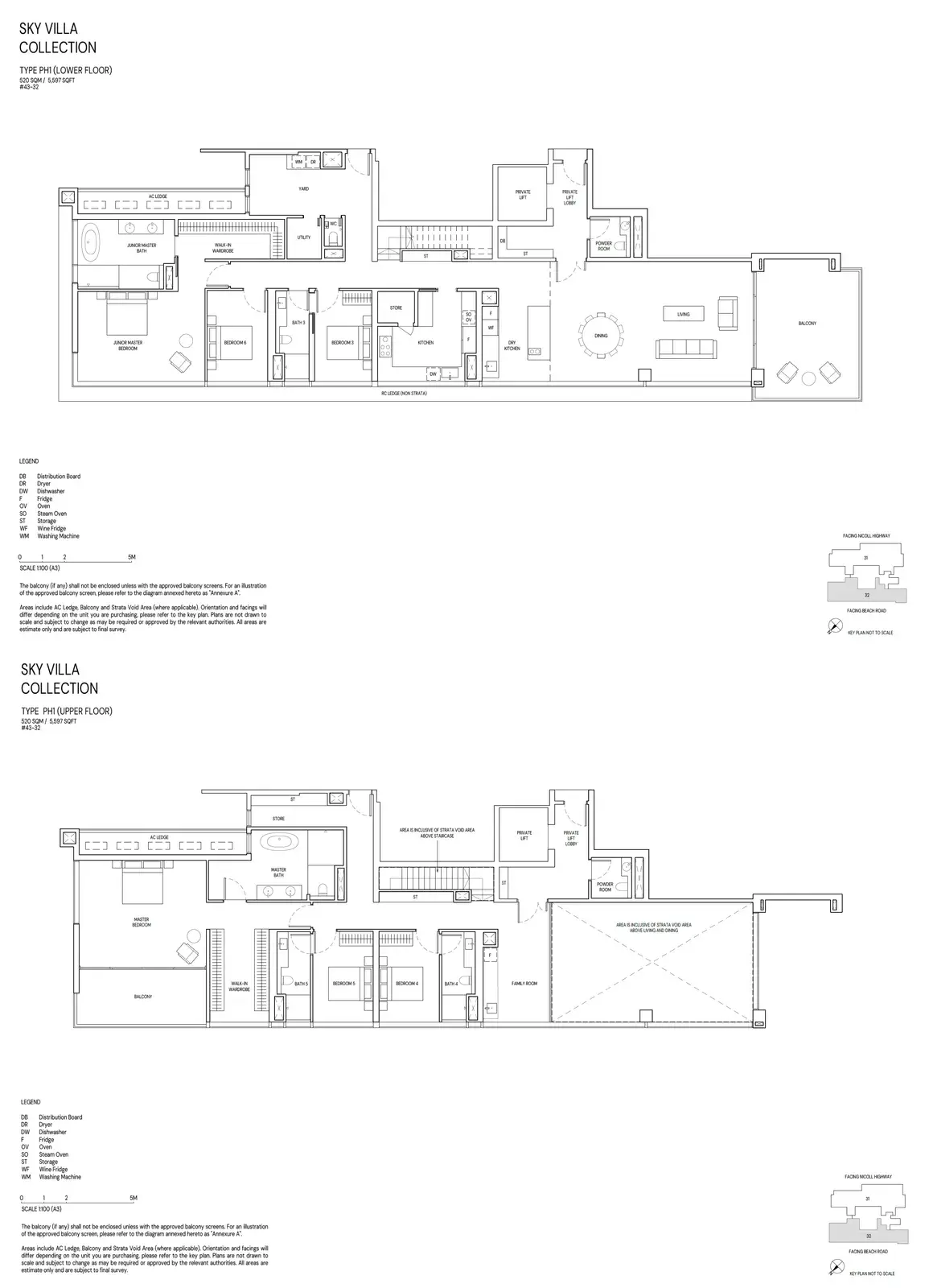 Aurea 6 Bedroom floor plan PH1