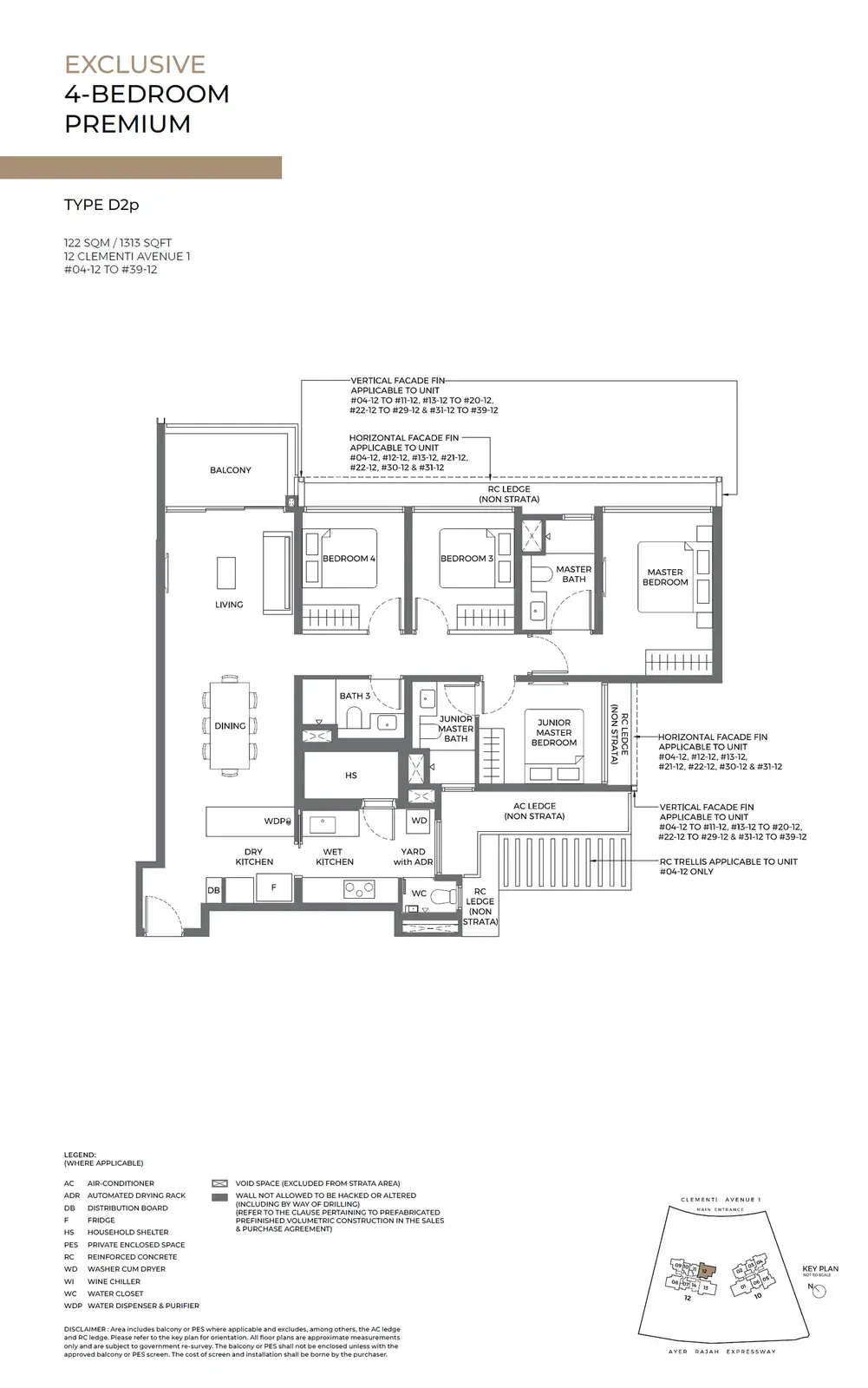 Elta 4 Bedroom floor plan D2p