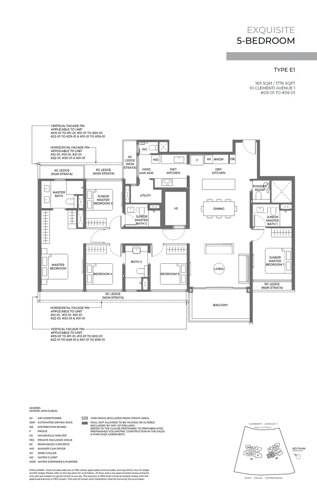 Elta 5 Bedroom floor plan E1