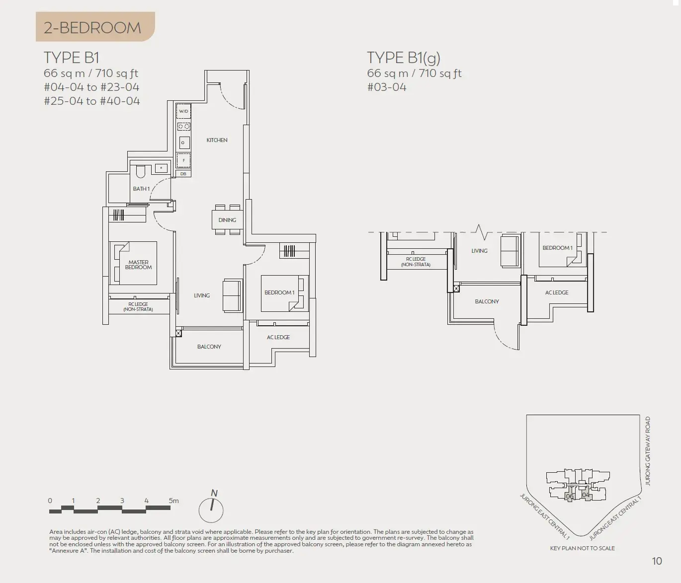 J'den 2 Bedroom floor plan B1(g)