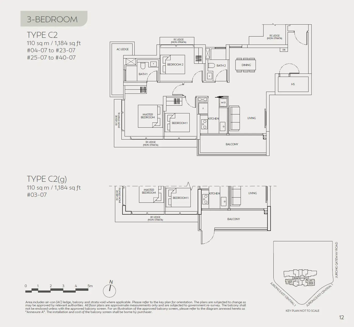 J'den 3 Bedroom floor plan C2
