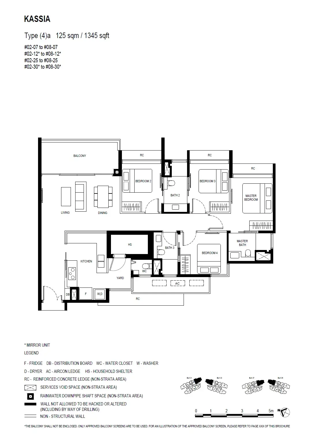 Kassia 4 Bedroom floor plan (4)a1