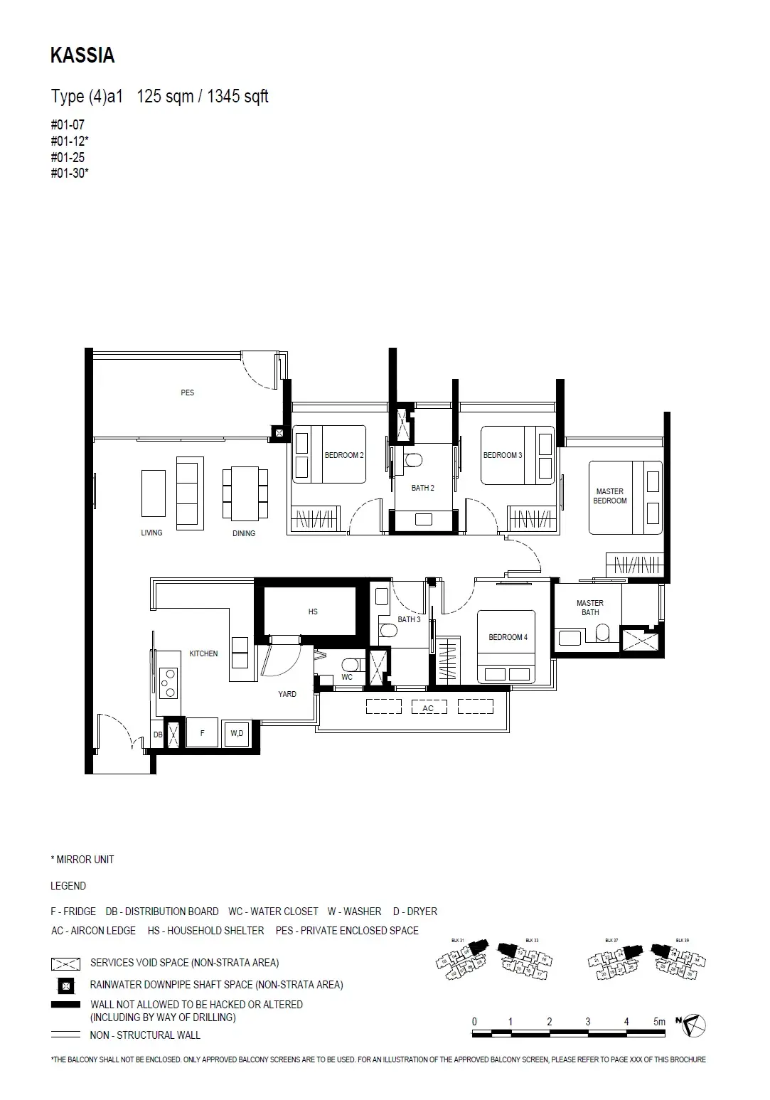Kassia 4 Bedroom floor plan (4)a11