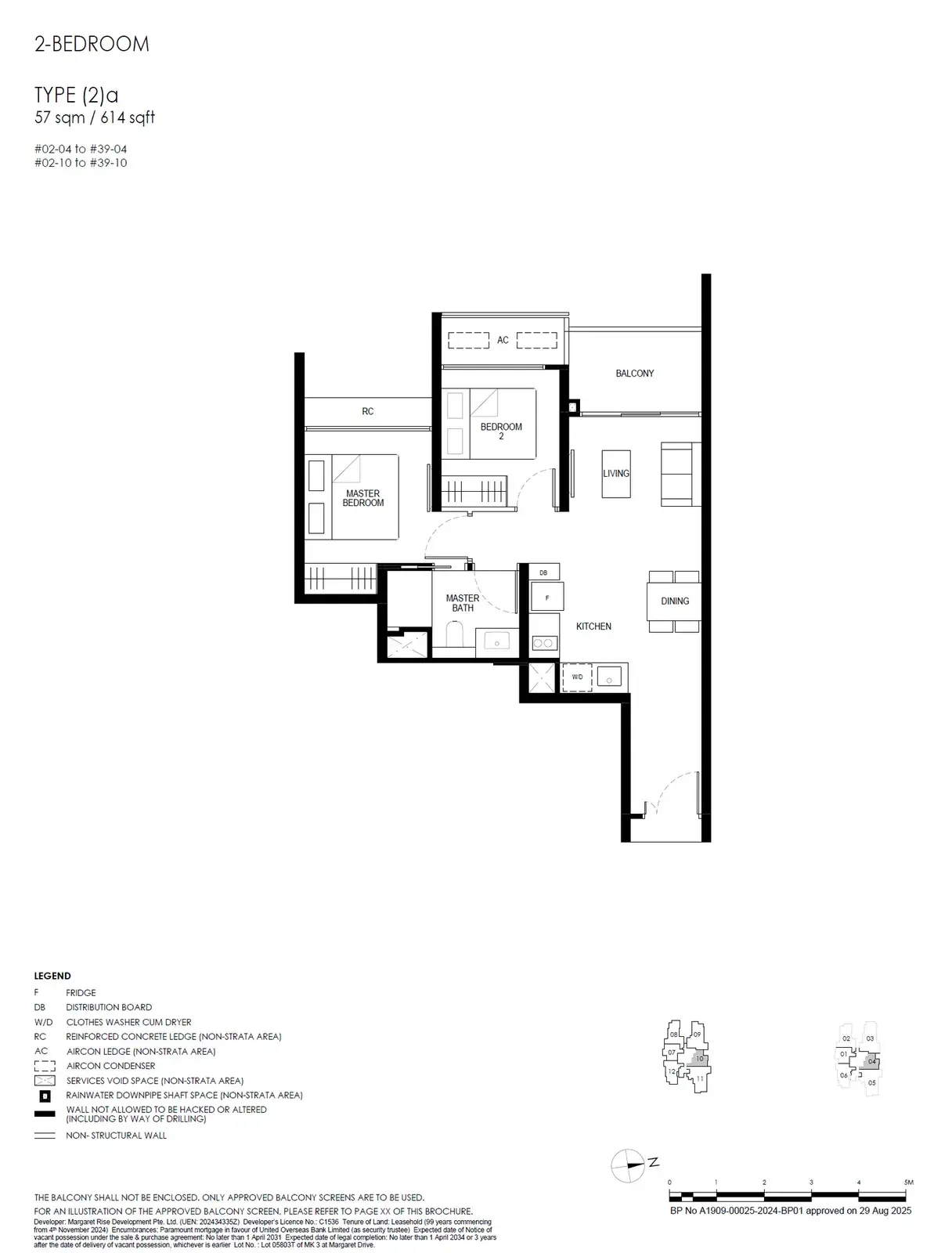 Penrith 2 Bedroom floor plan (2)a