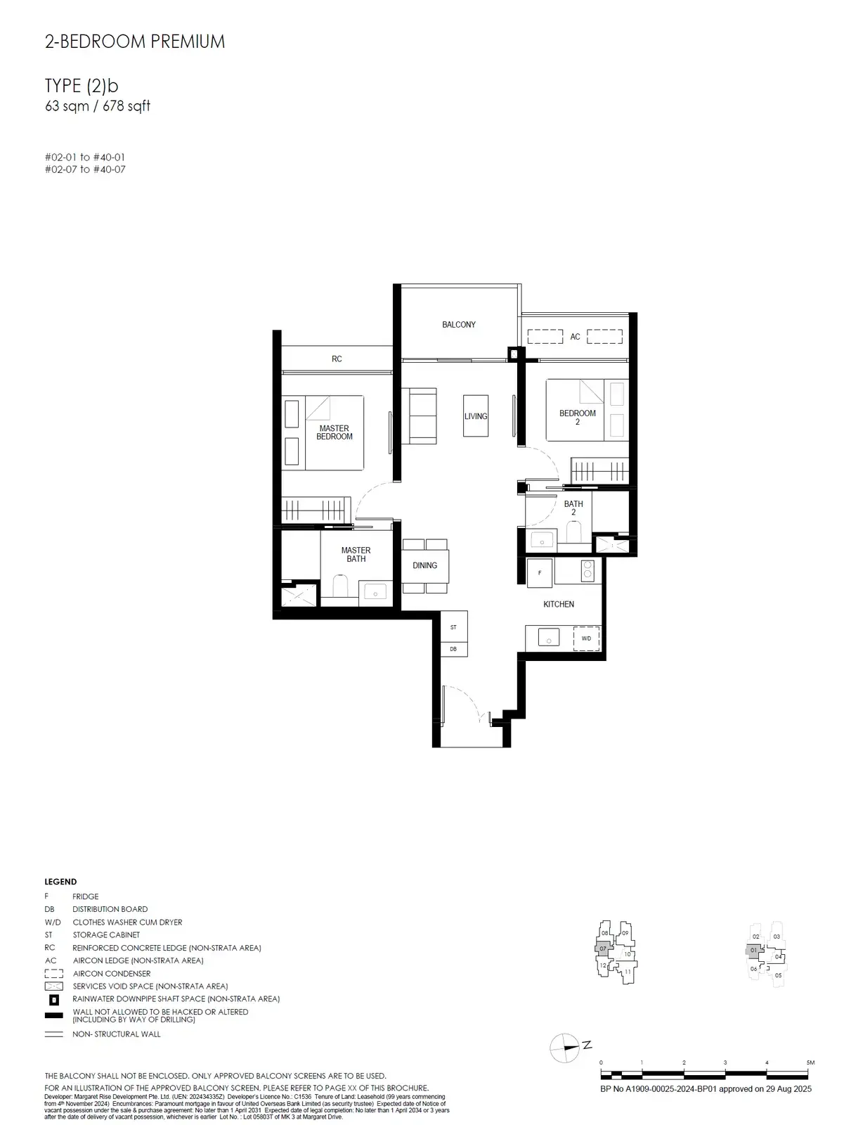 Penrith 2 Bedroom floor plan (2)b