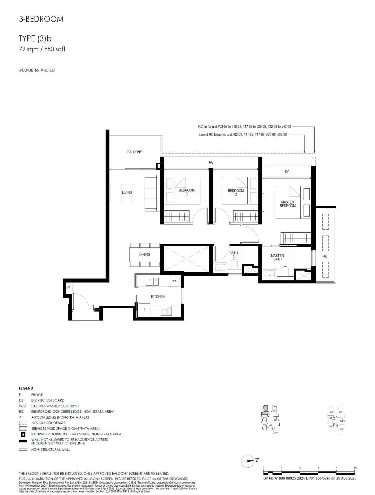 Penrith 3 Bedroom floor plan (3)b