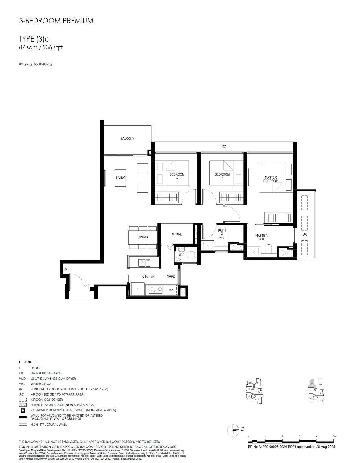 Penrith 3 Bedroom floor plan (3)c