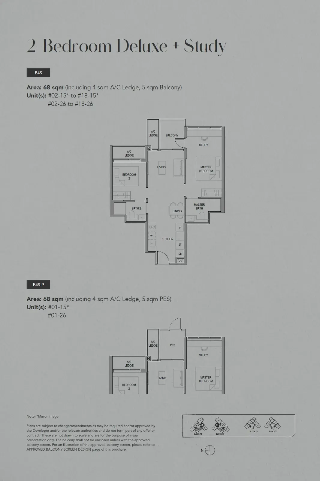 Sora 2 Bedroom floor plan B4S-P