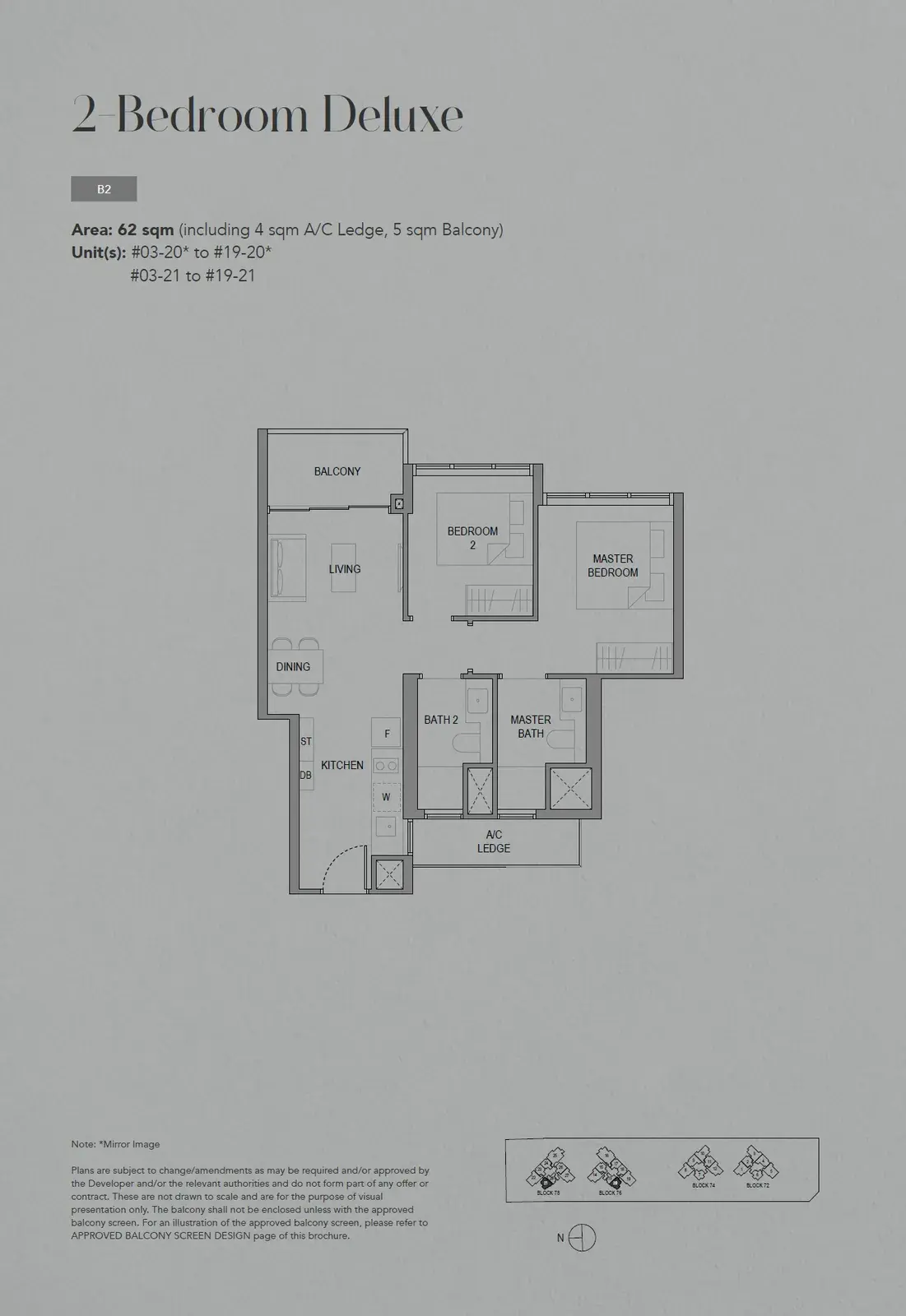 Sora 2 Bedroom floor plan B2