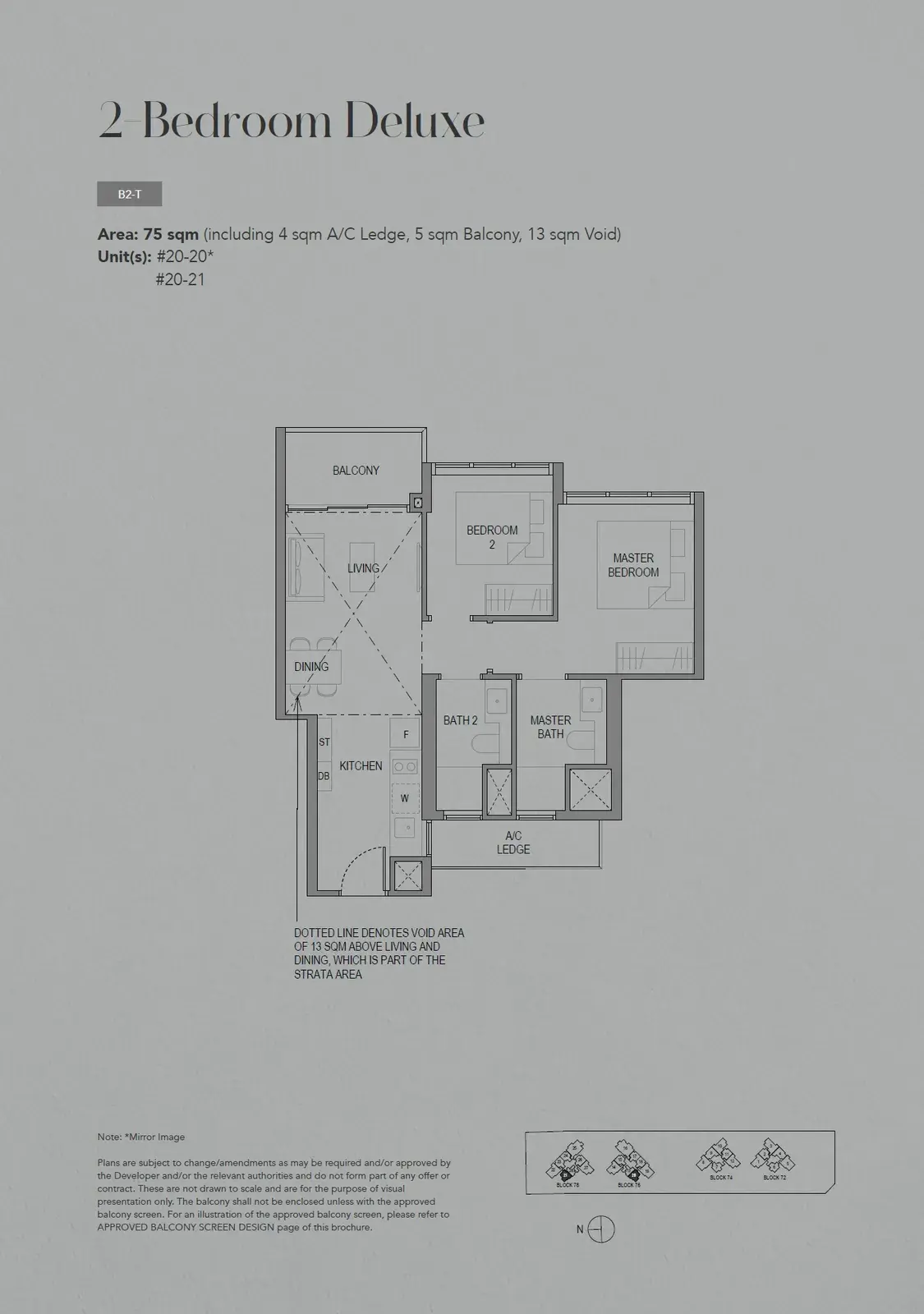 Sora 2 Bedroom floor plan B2-T