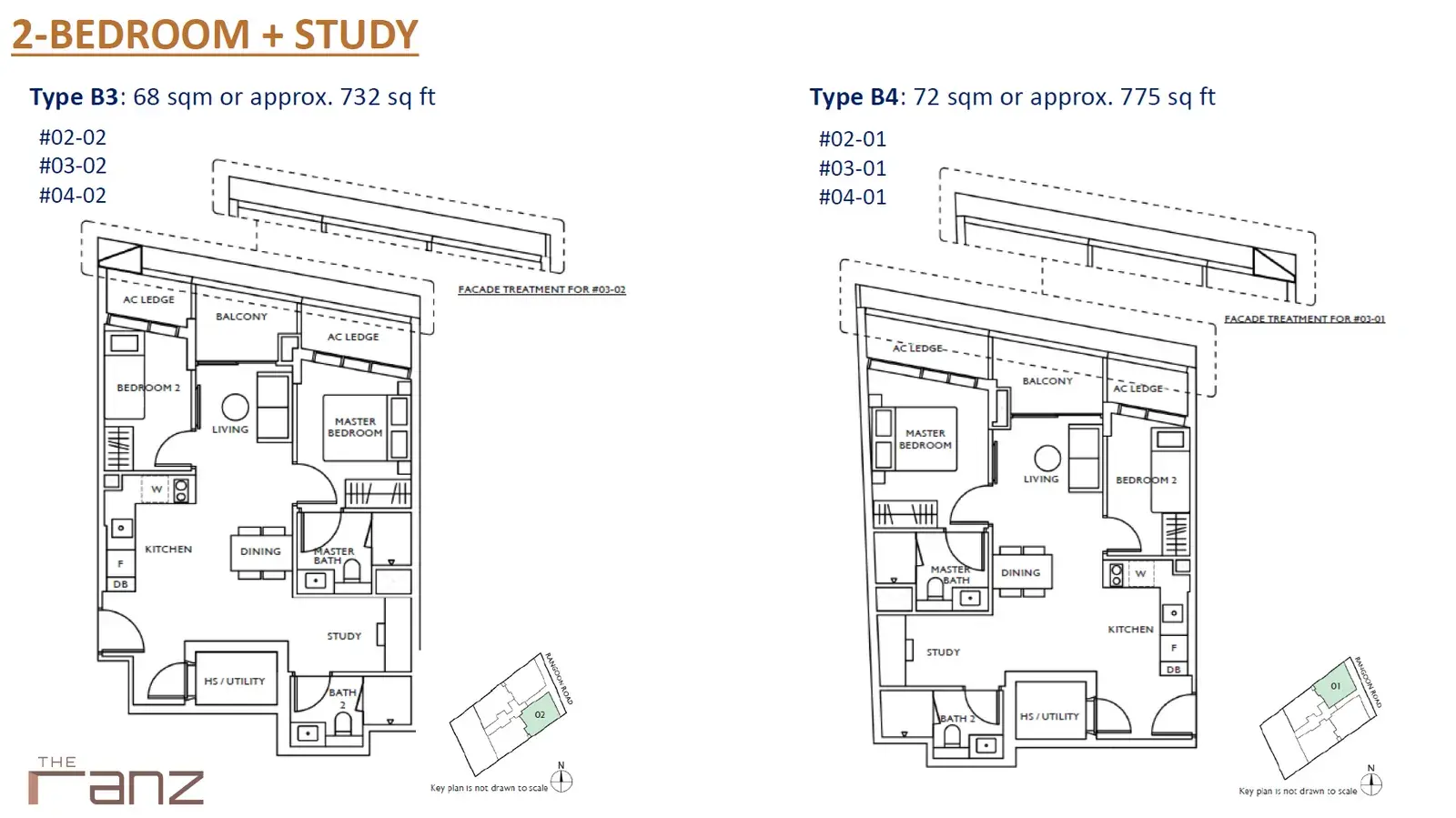 The Ranz 2 Bedroom floor plan B3