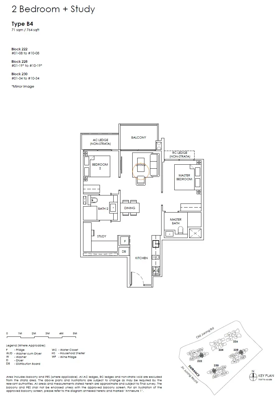 The Sen 2 Bedroom floor plan B4