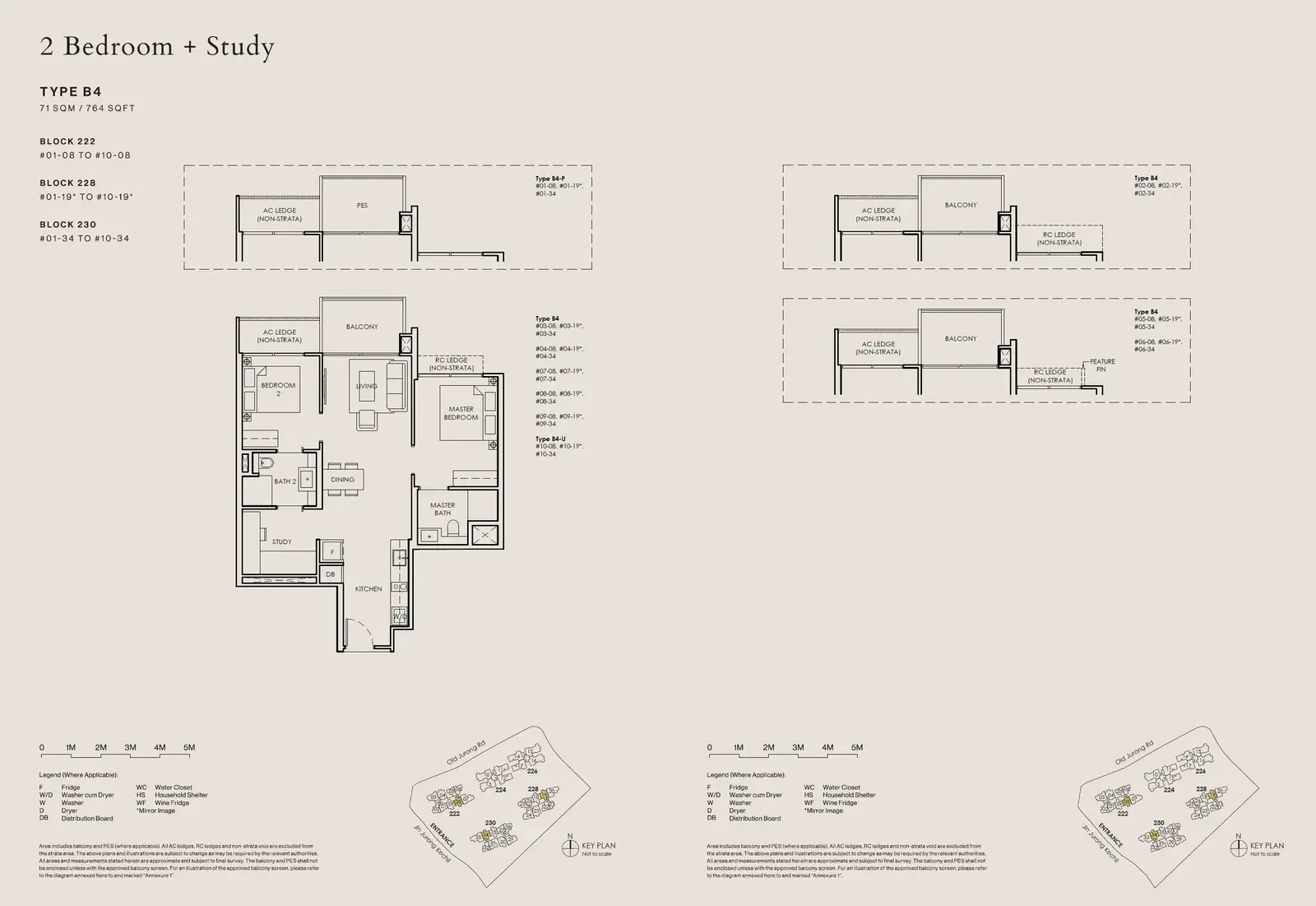 The Sen 2 Bedroom floor plan B4-P