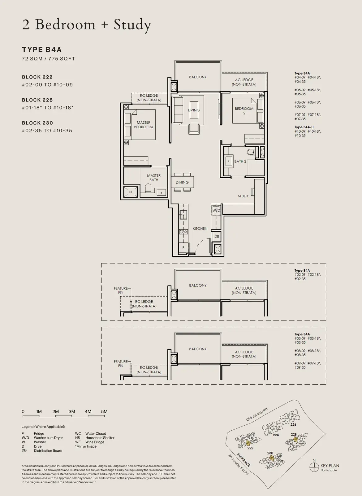 The Sen 2 Bedroom floor plan B4A-U