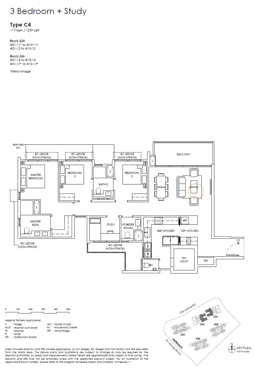 The Sen 3 Bedroom floor plan C4