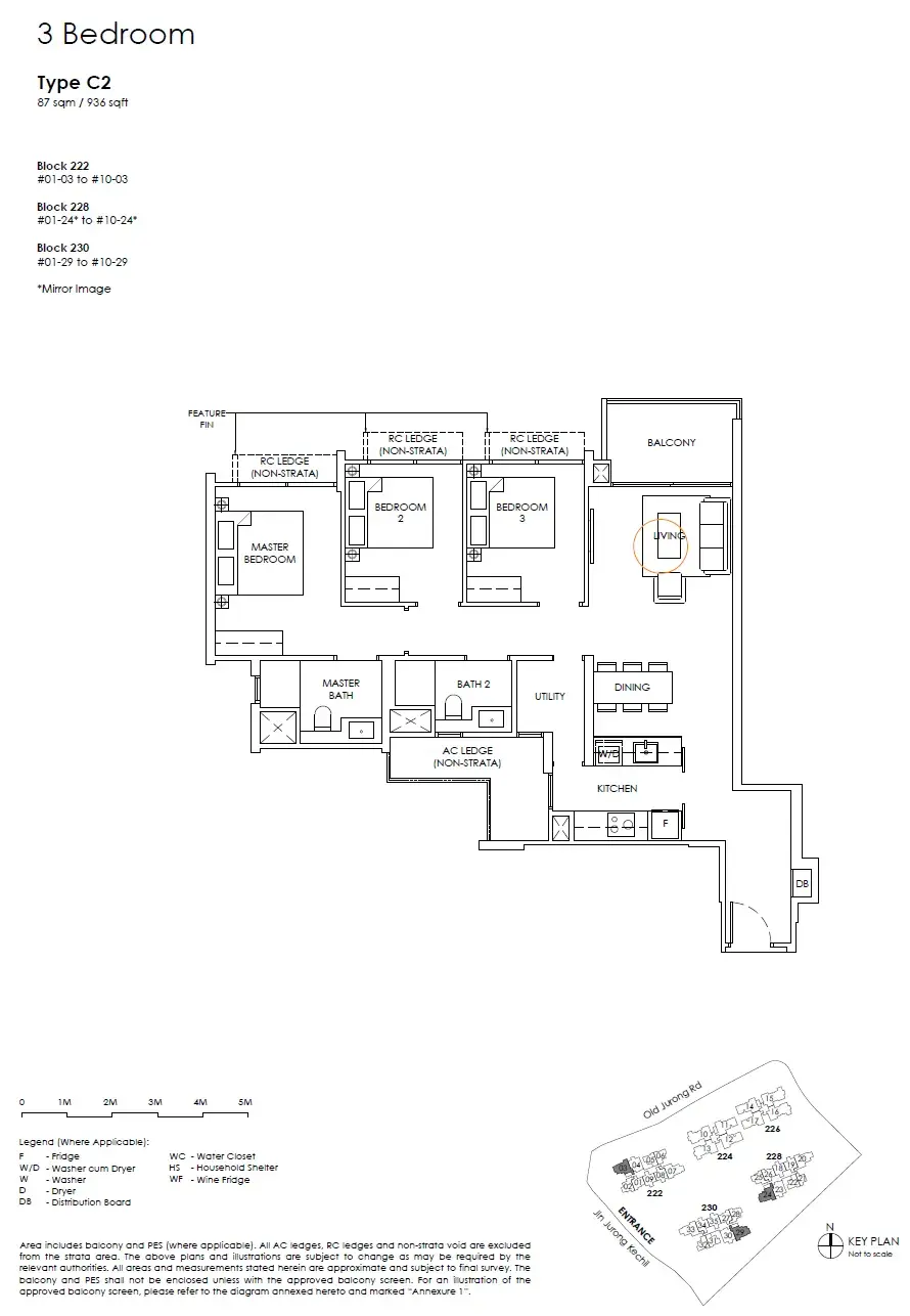 The Sen 3 Bedroom floor plan C2
