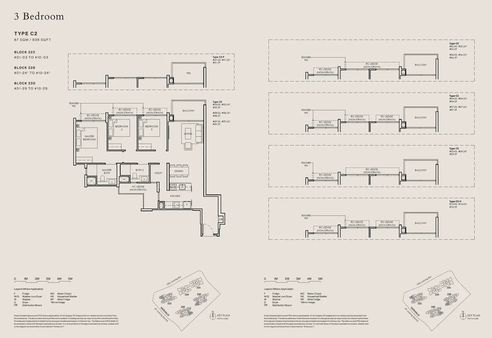 The Sen 3 Bedroom floor plan C2-U