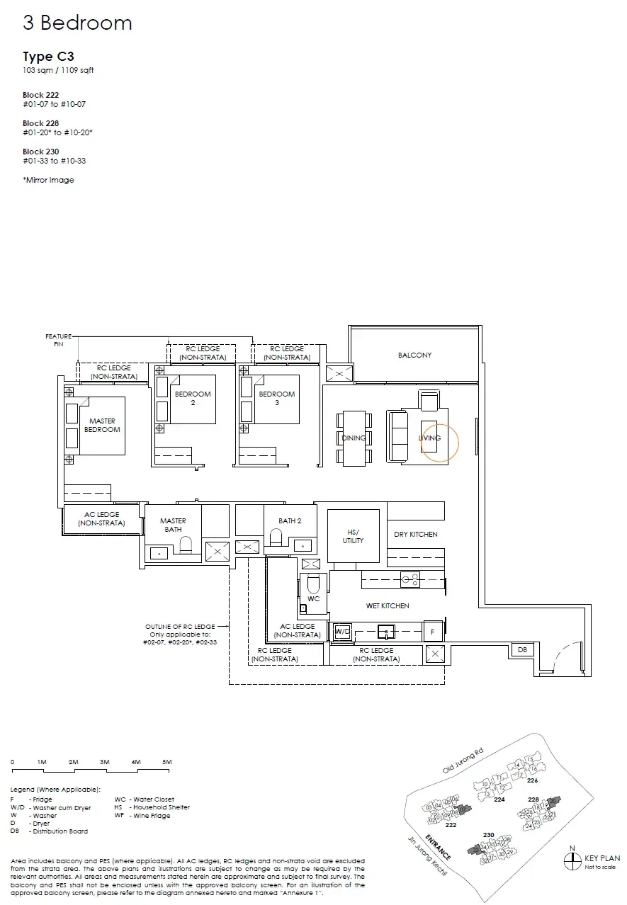 The Sen 3 Bedroom floor plan C3