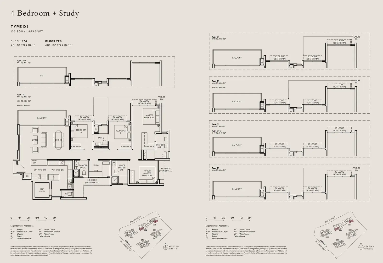 The Sen 4 Bedroom floor plan D1-U1