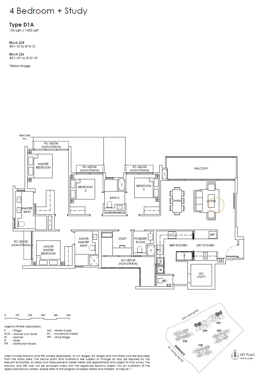 The Sen 4 Bedroom floor plan D1A