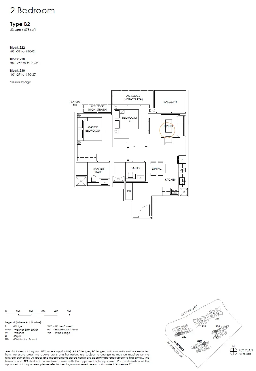 The Sen 2 Bedroom floor plan B2