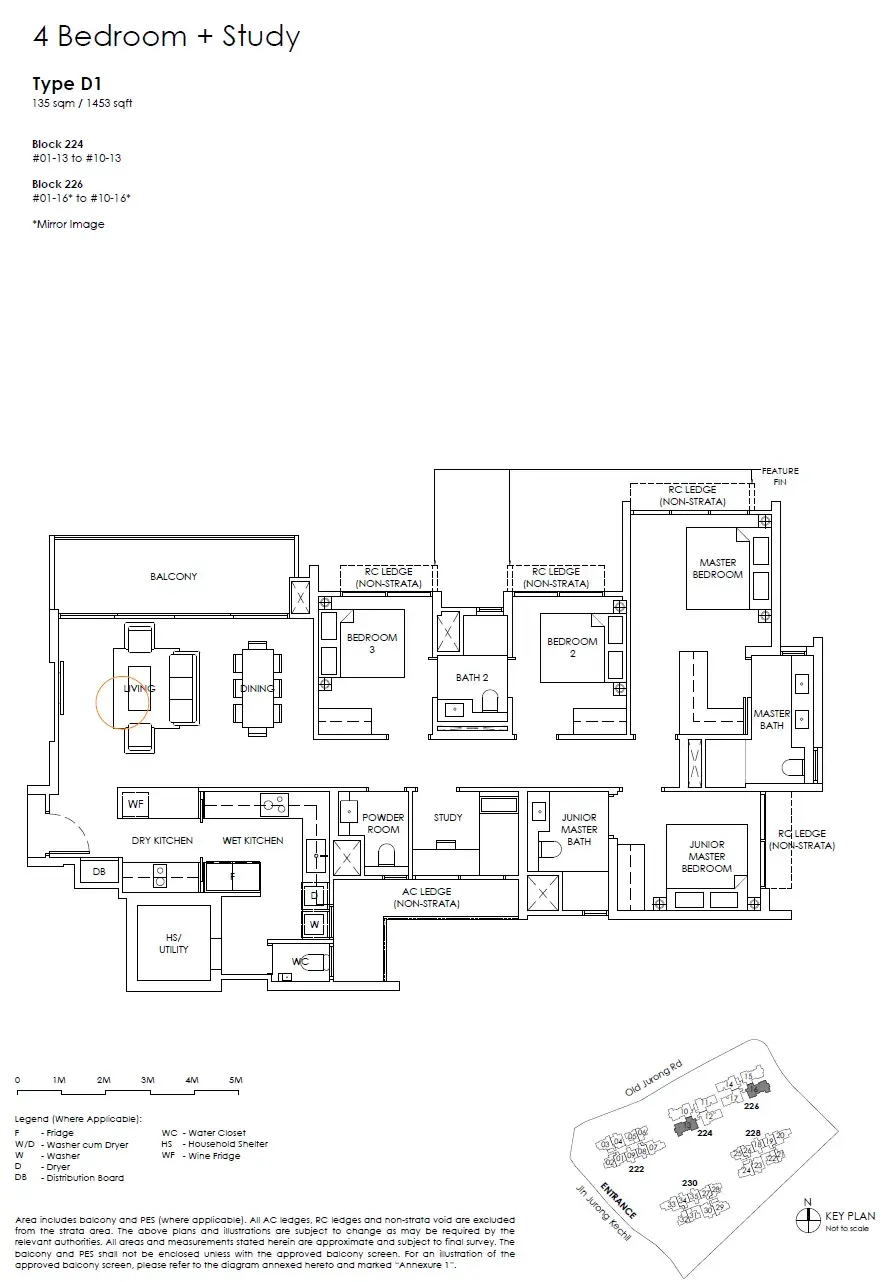 The Sen 4 Bedroom floor plan D1
