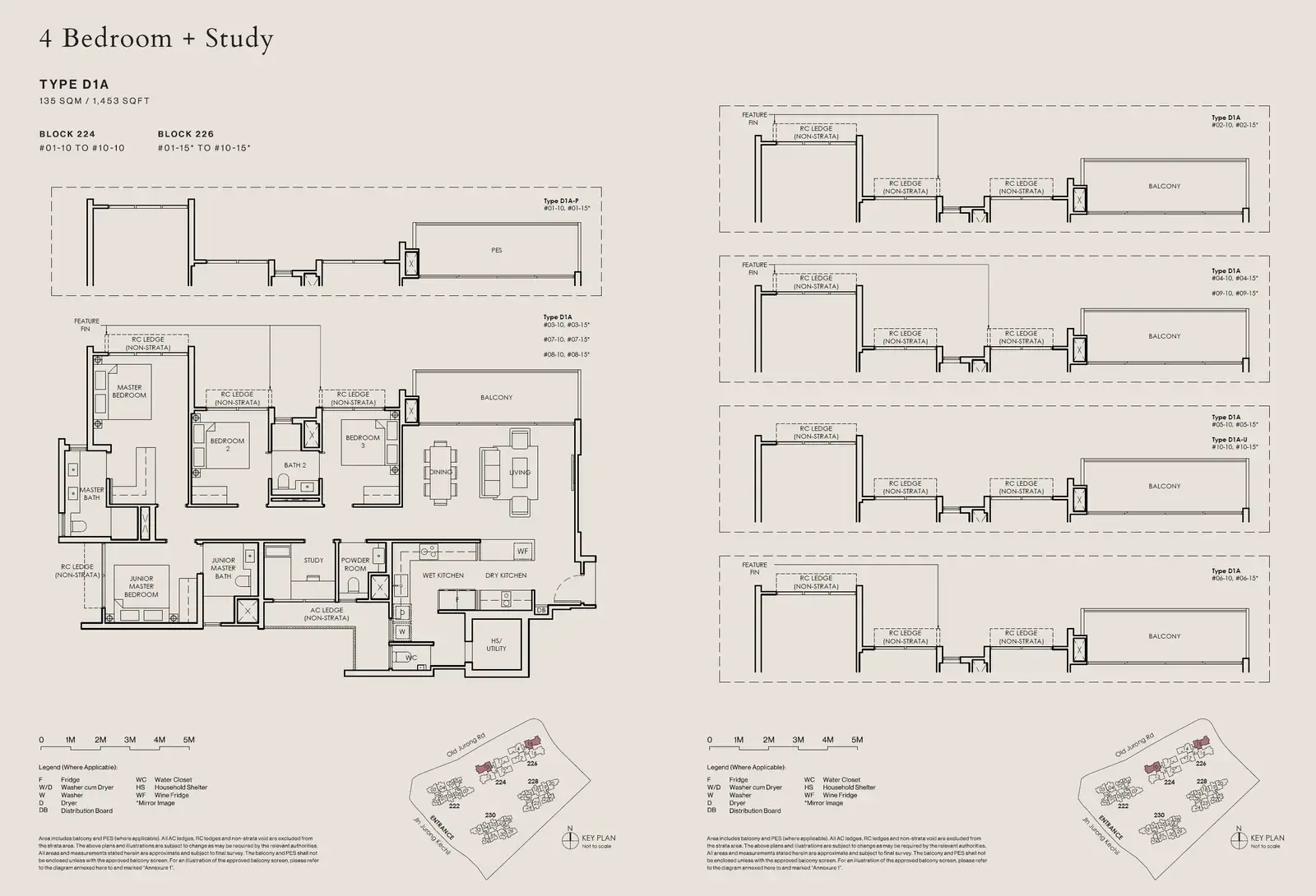 The Sen 4 Bedroom floor plan D1A-P1