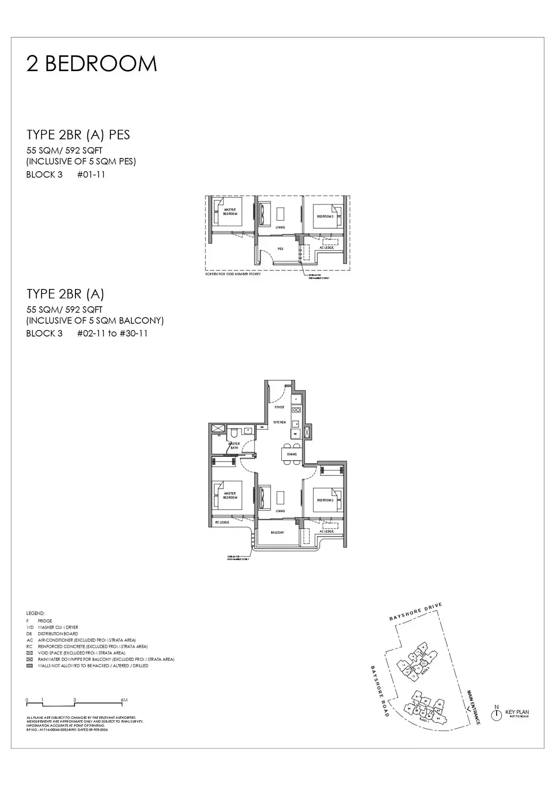 Vela Bay 2 Bedroom floor plan 2BR (A)